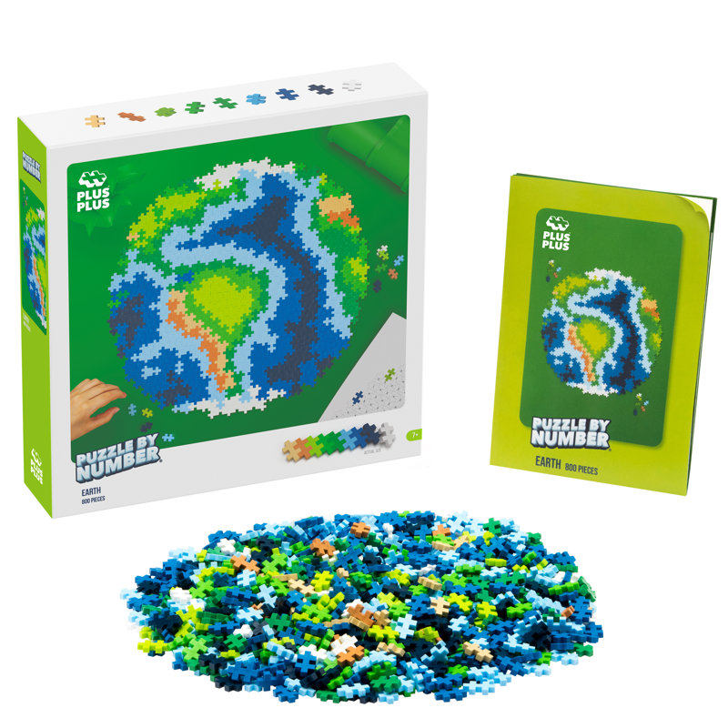 Plus-Plus par numéro - 800 pièces terre