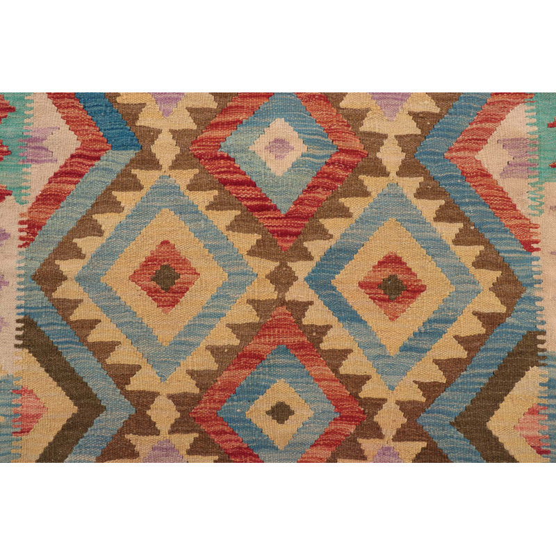 Geometric Hand Woven 107cm X 195cm Area Rug
