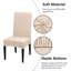Polyester Box Cushion Dining Chair Slipcover