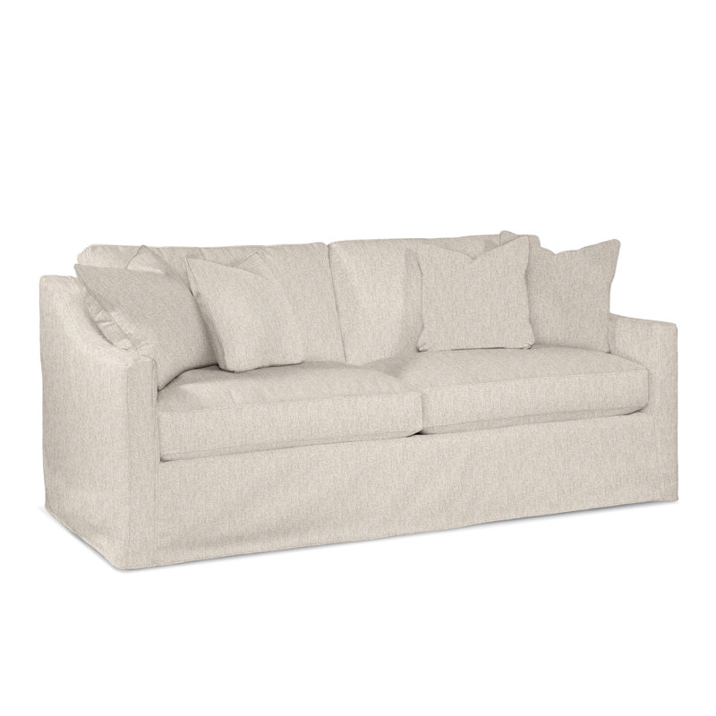 Oliver 81" Upholstered Loveseat, Snow Crypton Performance; 0884-91