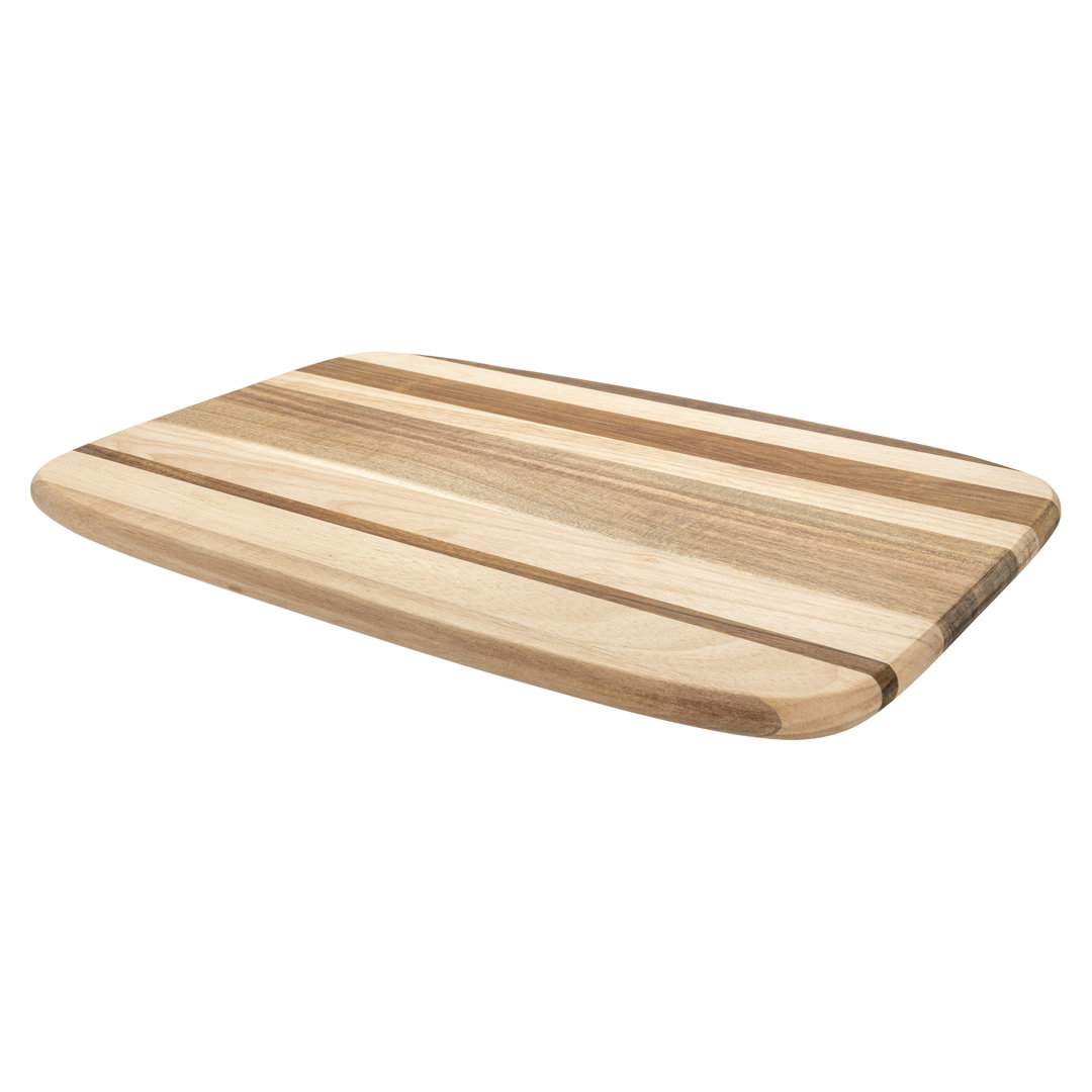 Rockingham Forge Rectangular Striped Multi-Wood Cutting Board, 45 X 30 X 2Cm