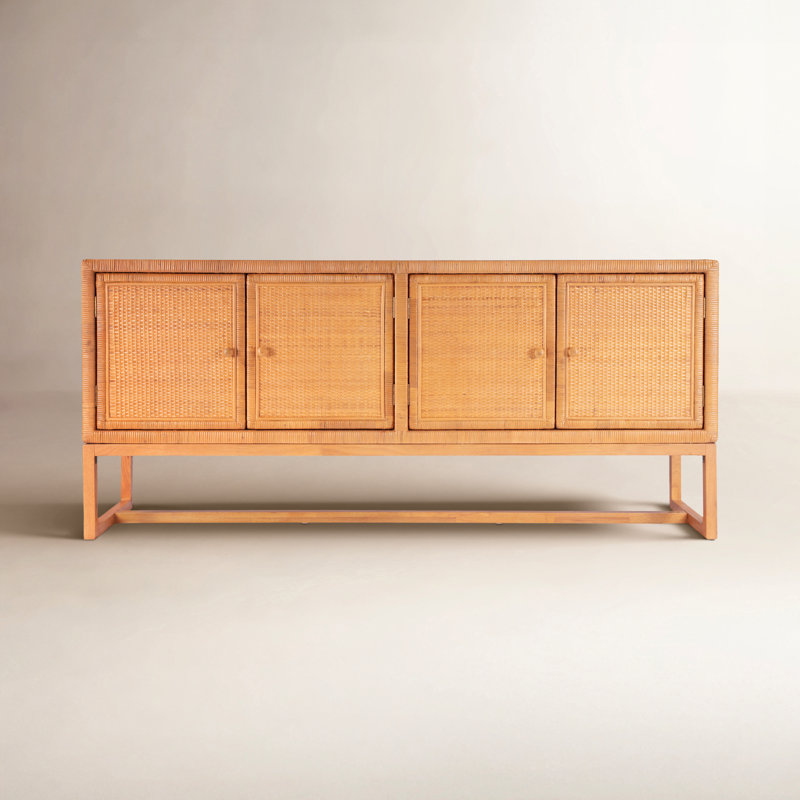 Captiva Rattan 4 Door 76" Sideboard