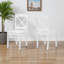 Chaise de salle à manger en bois manufacturé blanc massif Jordan, H 35,47 po x l 17,21 po x P 19,13 po
