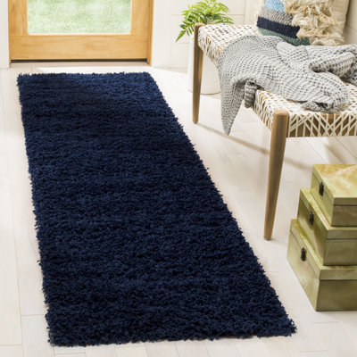 Tapis bleu marine Oceanne