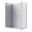 Ensemble de porte de douche rectangulaire sans cadre avec finition en verre cannelé l 48 po x P 36 po x H 76 po Molly-121487408-121487400
