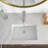 21"L x 14"W White Ceramic Rectangular Undermount Bathroom Sink with Overflow-125359767-125359764