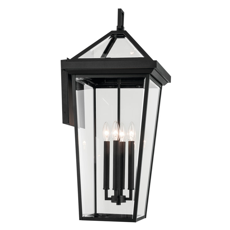 Kiyono Aluminium Wall Light, Textured Black