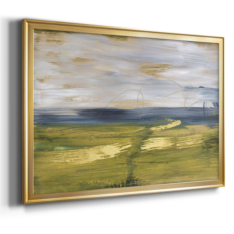 «Sky and land II», reproduction sur toile, Or, H 18 po x l 26 po x P 1,5 po