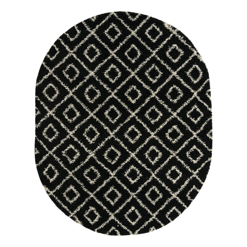 Arold Geometric Indoor Rug, Oval 7'10" x 10'