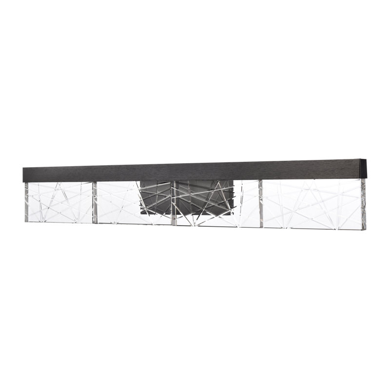 Lucus Dimmable LED Vanity Light, Satin Brushed Black