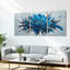 «Blue Floral», reproduction d'art sur toile tendue sur toile-522887660