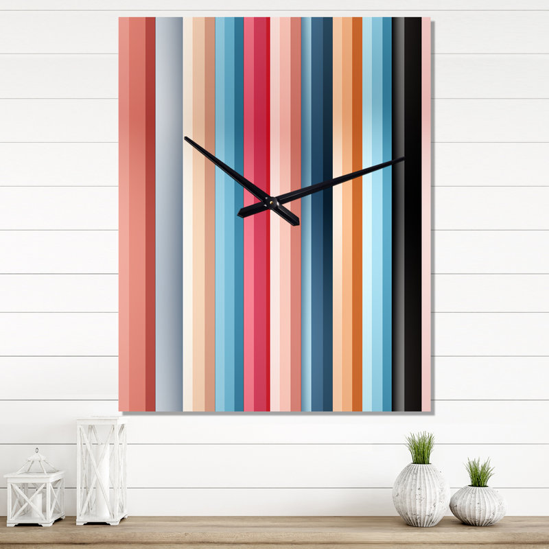 Jameese - Horloge murale moderne abstraite, Grand