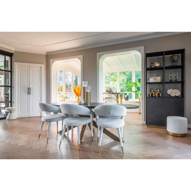 Blackbone Round Solid Oak Dining Table