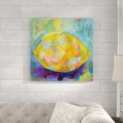 Lemon by Jeanette Vertentes - Wrapped Canvas Painting