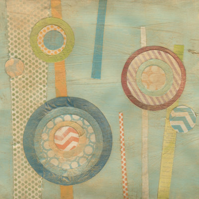 Bits And Pieces IV by June Erica Vess - Wrapped Canvas Painting