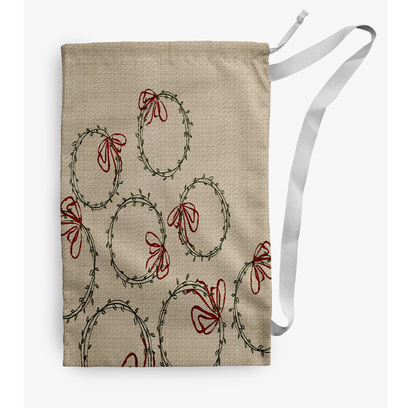 Fabric Laundry Bag with Handles, Small (29" H x 18" W), Brown