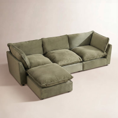 Eagan 106.4" W L-Shaped Upholstered Modular Sectional