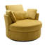 Upholstered Swivel Lounge Armchair With Pillow(Set of 2)-189218230