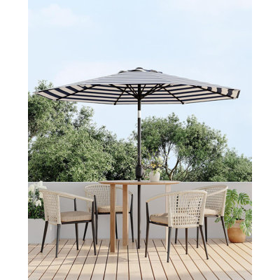 9FT Outdoor Patio Umbrella, 8 Sturdy Ribs