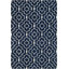 Tapis bleu foncé / ivoire en laine touffeté à la main Carolene-19273658