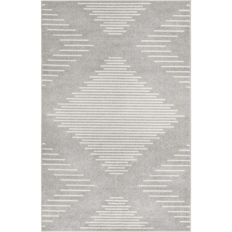 Geometric Indoor Rug, Rectangle 5'3" x 8'