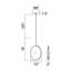 Luminaire suspendu tambour 1 lumière DEL Oey-274942948