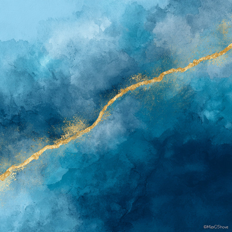 «Celestial Veil», art mural sur toile tendue, H 30 po x l 30 po