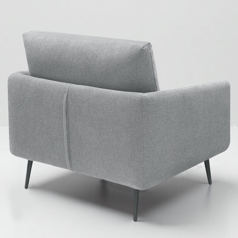 Lanaijah 37.5'' Oversized Armchair Accent Chair Single Seat Sofa for living room, Gray Polyester