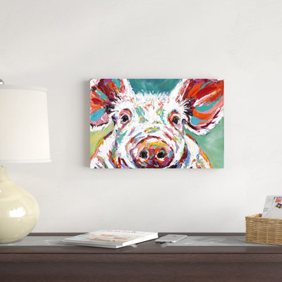 «Piggy II» par Carolee Vitaletti - reproduction d'art sur toile tendue