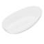 Baignoire autoportante en résine de 65 po, blanc brillant, baignoire immersive de style spa, bonde centrale avec bonde à surface solide, eau de grande capacité, arche lombaire ergonomique