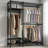 76.38"H Heavy‑Duty Open Closet Garment Rack
