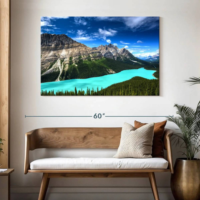 Alvord turquoise, lac Peyto, H 32 po x l 48 po