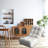 Lazy For Leisure Time - Suitable Dormitory Gray Metal & Linen Folding Reclining Chair , Comfortable Adjustable Back