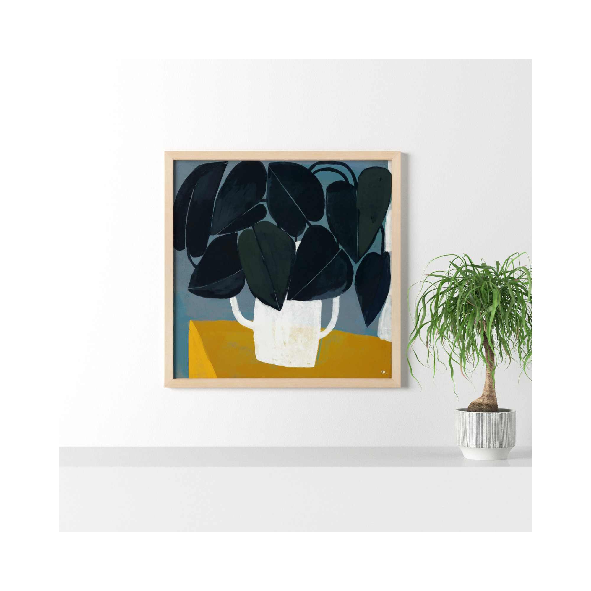 Summer Interior 1 by StudioM, 36" H x 36" W x 1.25" D, Brown