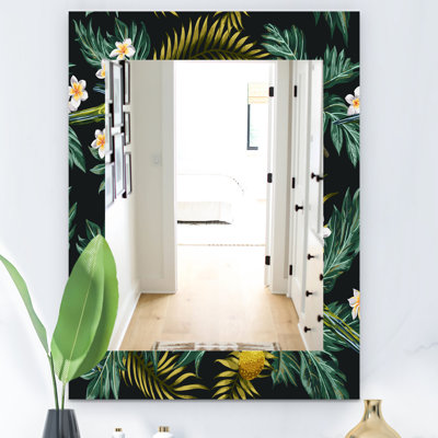 Miroir de salle de bain/meuble-lavabo éclectique 3 bohémien et tropical ambiance gloomy