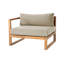 Venice Outdoor Teak One Arm Lounge Chair-1254774633