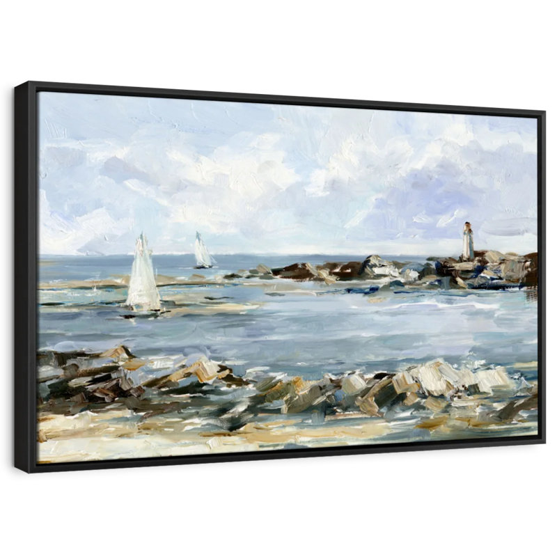 " Rocky Shore Coastline I ", 37" H x 25" W