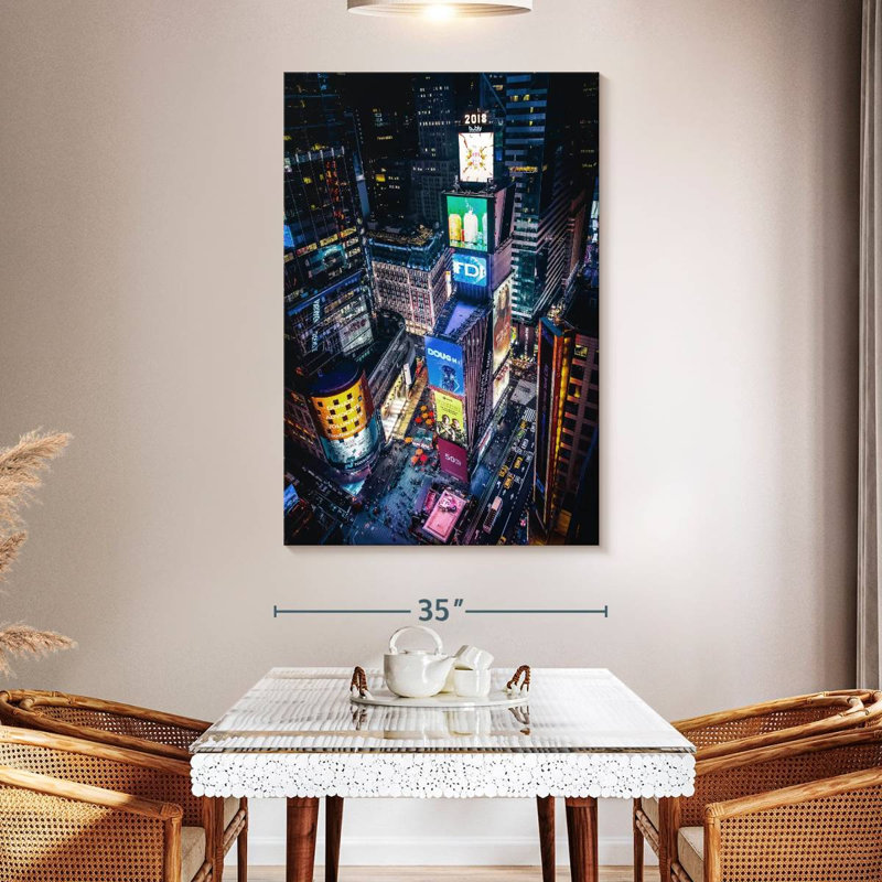 Aime New York Electronic Ads, 51" H x 34" W
