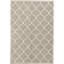 Himalayan Linen Geometric Area Rug in Gray/Beige