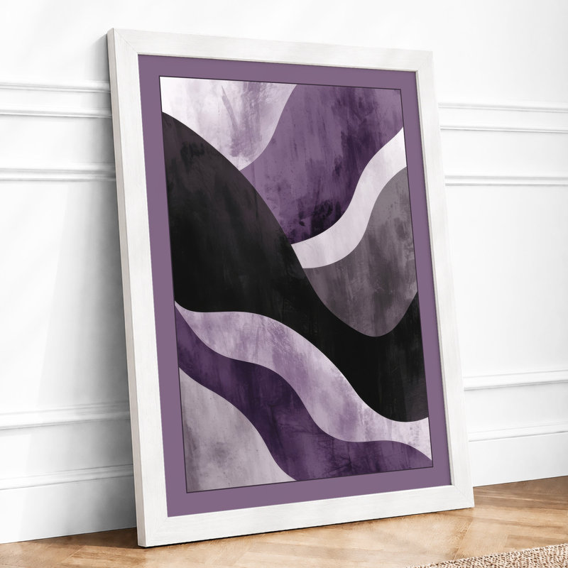 Lavender Waves Minimalist - Print, A1 - 84.1 x 59.4 cm, White