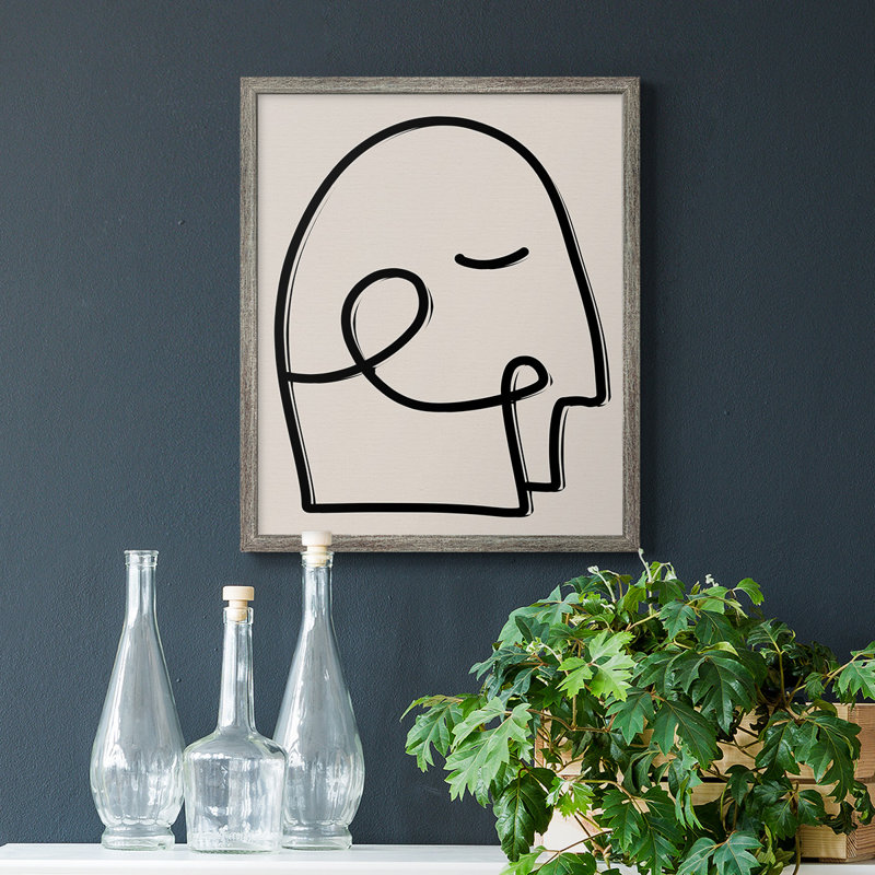 Face It I, toile encadrée de qualité supérieure - prête à être accrochée, Argent patiné, H 24 po x l 20 po