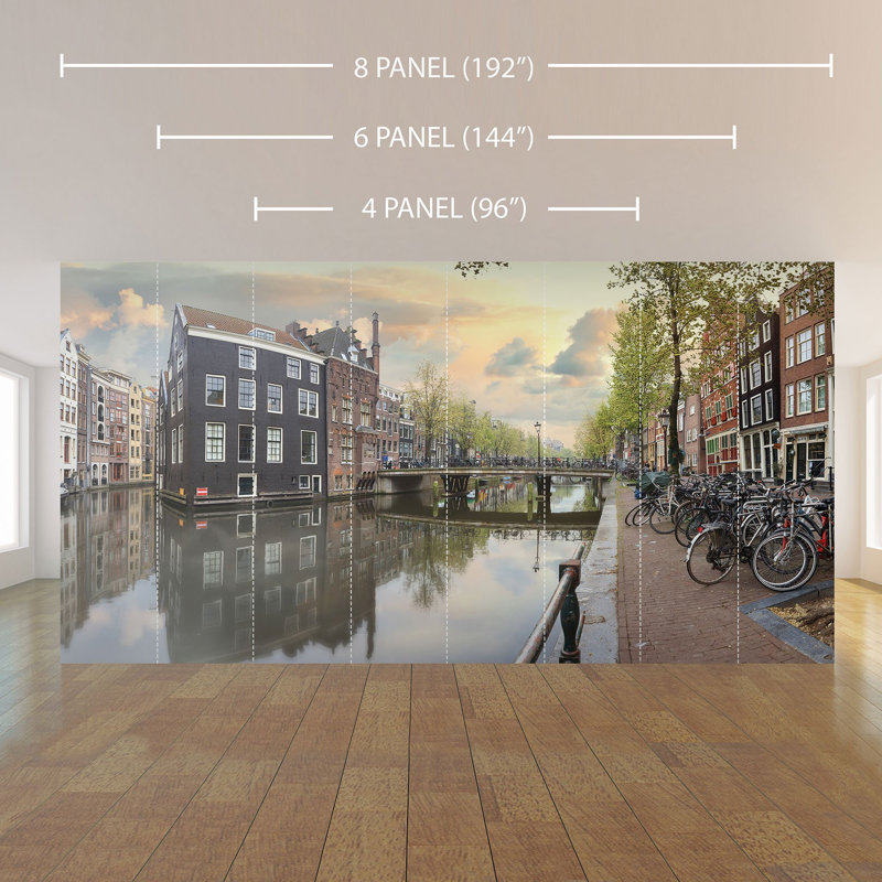 Panneau de papier peint Zakare City Landscape, L 100,08 po x l 96 po