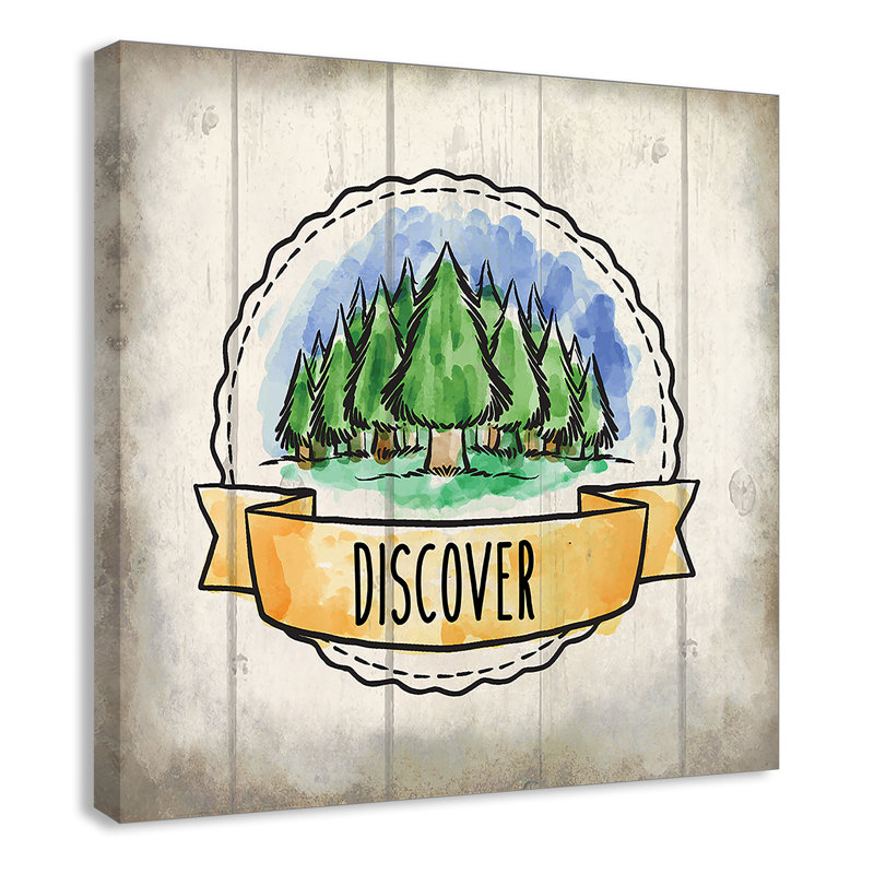 «Adventure is out There», art sur toile 3 ', H 12 po x l 12 po x P 1,5 po