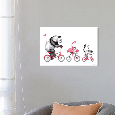 Pink Trio 1 Piece Wrapped Canvas Wall Art