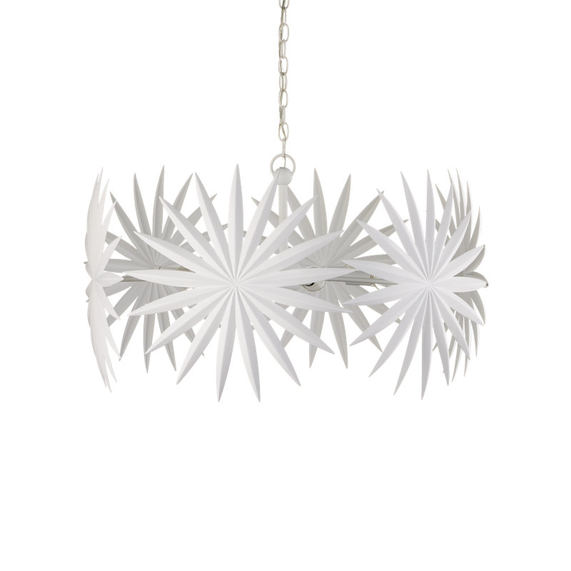 Bismarkia 6 - Light Wrought Iron Chandelier by Marjorie Skouras
