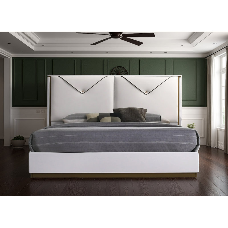 Grand lit plateforme tapissier, Grand lit
