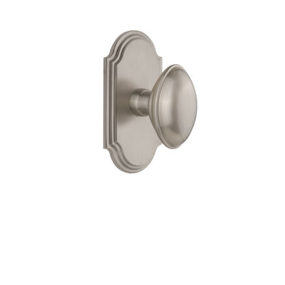 Grandeur Arc Plate Single Dummy with Eden Prairie Door Knob