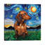Shorthair Dachshund Night by Aja Trier - Painting-189843341-181086049