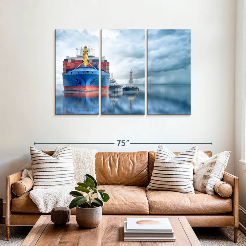 Mehar Container Cargo Ship, 36" H x 57" W