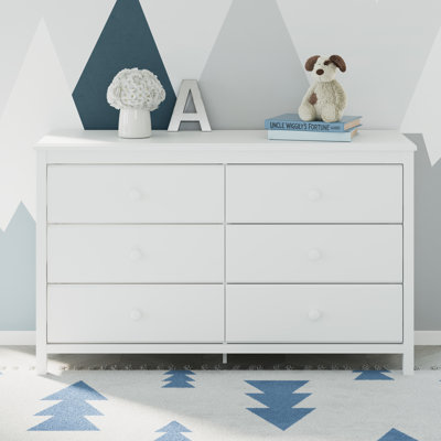 Alpine 6 Drawer Double Dresser -  Storkcraft, 03666-401
